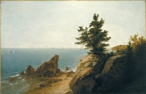 Coast Scene by John Frederick Kensett, framed print