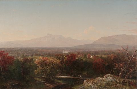 An October Day in the White Mountains by John Frederick Kensett, 1854, framed print