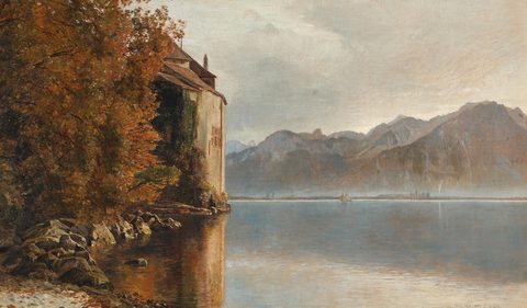 The Castle of Chillon on Lake Geneva