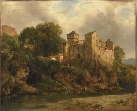 Fortified Castle on a Cliff