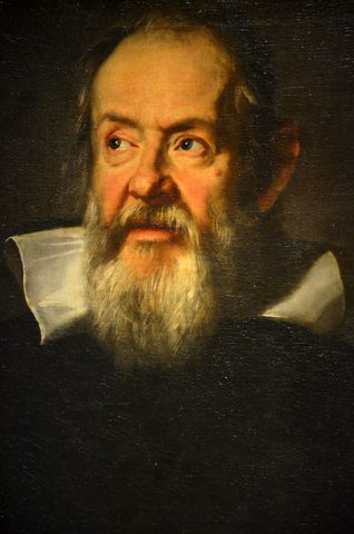 Galileo Galilei by Justus Sustermans, framed print