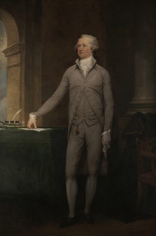Alexander Hamilton by John Trumbull, framed print