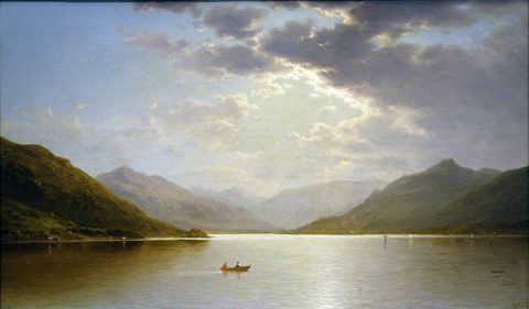 Ullswater Lake by John William Casilear, 1860, framed print