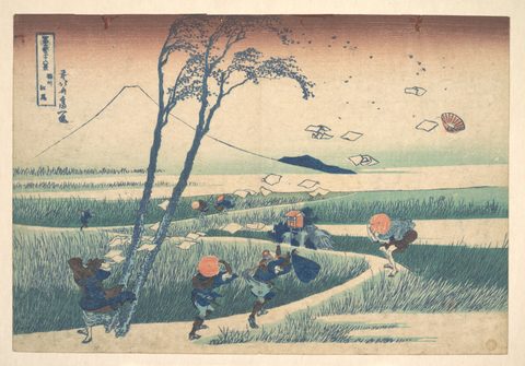 Ejiri in Suruga Province by Katsushika Hokusai, c. 1830–32, framed print