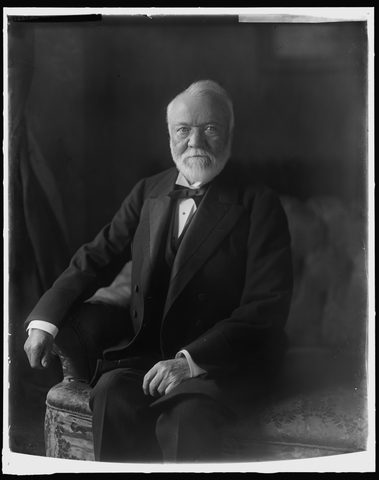 Andrew Carnegie by Library of Congress / Bain News Service, framed print