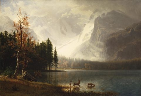Estes Park, Colorado, Whyte's Lake by Albert Bierstadt, c. 1877, framed print