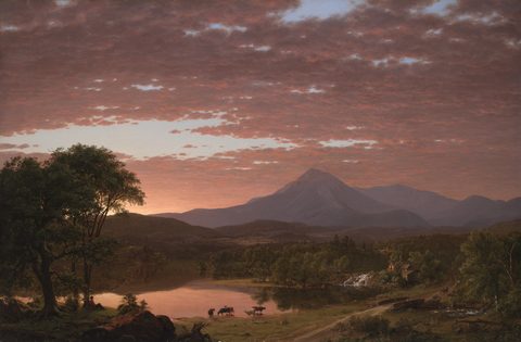Mount Ktaadn by Frederic Edwin Church, 1853, framed print