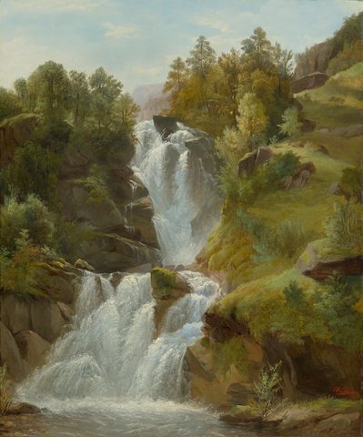 Alpine Waterfall