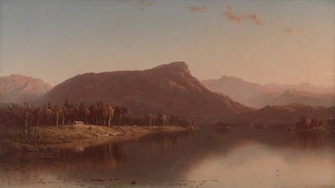 A Home in the Wilderness by Sanford Robinson Gifford, 1866, framed print