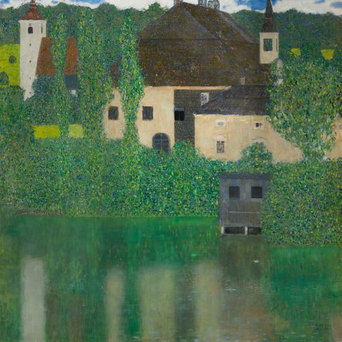 Water Castle by Gustav Klimt, 1908, framed print
