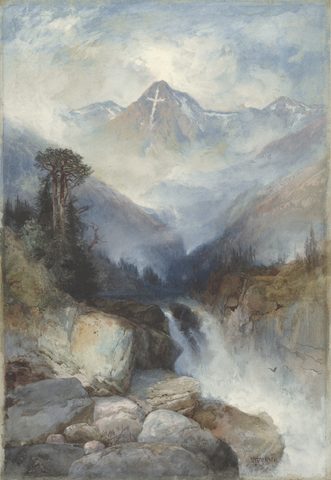 Mountain of the Holy Cross by Thomas Moran, 1890, framed print