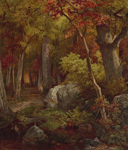 October by William Trost Richards, 1863, framed print