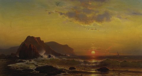 Sunset over the Waves