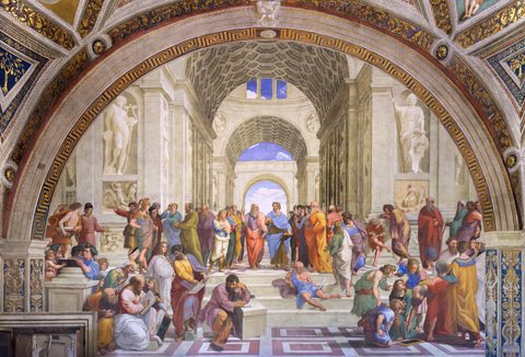 The School of Athens by Raphael, framed print