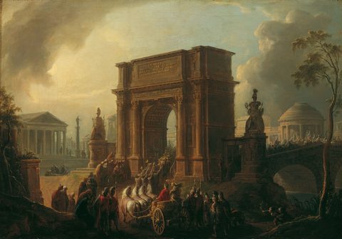 A Triumphal Procession Through the Arch of Titus