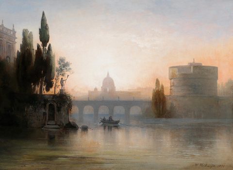 Roman Scene with Castel Sant'Angelo