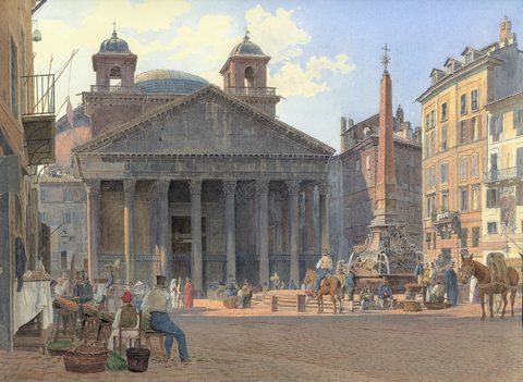 The Pantheon and the Piazza della Rotonda