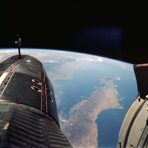 Baja California from Gemini 9