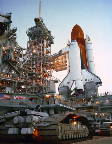 Columbia on Pad 39B, July 1989