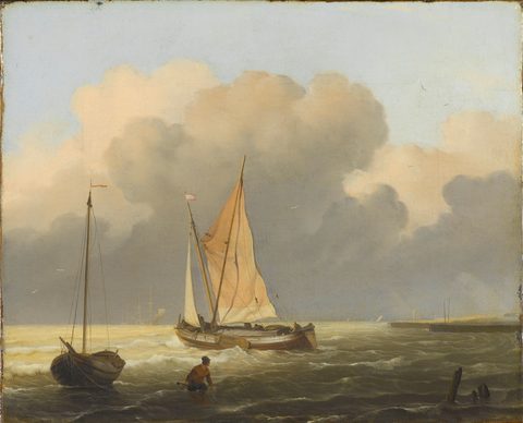 Calm Coast with a Tjalk