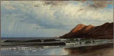 Time and Tide by Alfred Thompson Bricher, framed print