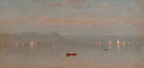 Haverstraw Bay by Sanford Robinson Gifford, 1868, framed print