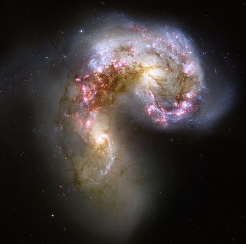 Antennae Galaxies by NASA / ESA / Hubble Heritage, 2006, framed print