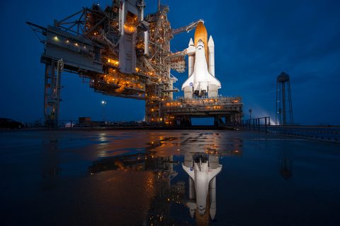 Atlantis on Pad 39A by NASA / Bill Ingalls, 2011, framed print