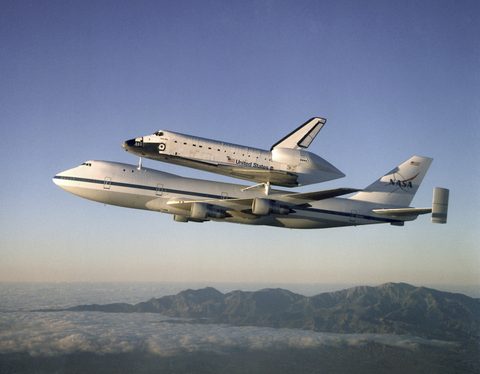 Atlantis on the 747 by NASA / Carla Thomas, 1998, framed print