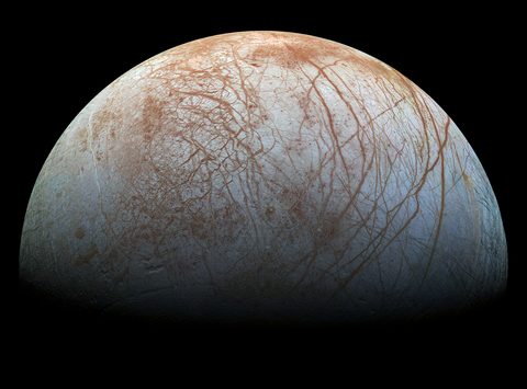 Europa by NASA / JPL-Caltech / SETI, 1998, framed print