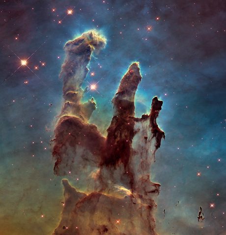 Pillars of Creation by NASA / ESA / Hubble, 2014, framed print