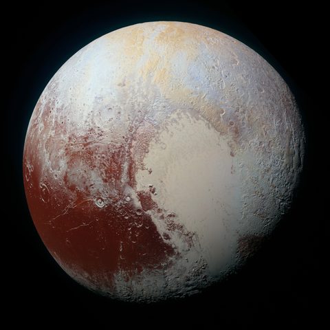 Pluto by NASA / JHUAPL / SwRI, 2015, framed print