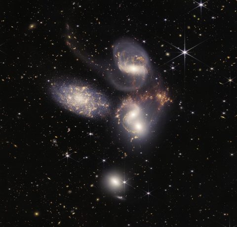 Stephan's Quintet by NASA / ESA / CSA / STScI, 2022, framed print