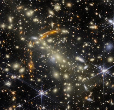 Galaxies in a cosmic house of mirrors (MACS J0454.1-0300) by ESA/Webb, NASA & CSA, L. Furtak, S. Fujimoto, 2026, framed print