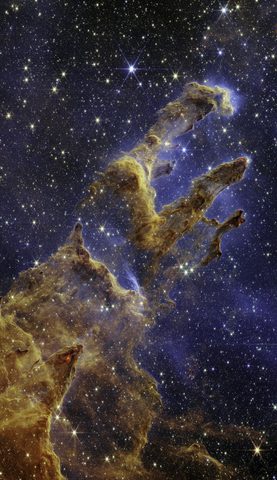 Pillars of Creation, Webb by NASA / ESA / CSA / STScI, 2022, framed print