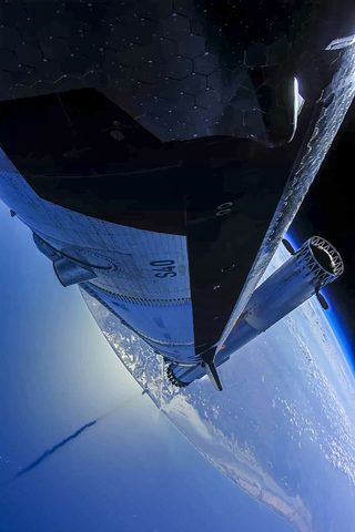 Starship in space
