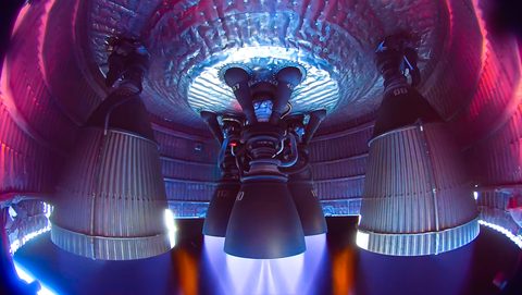 Starship V3 engine bay