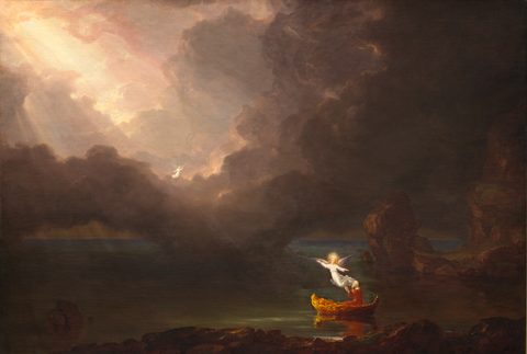 The Voyage of Life: Old Age by Thomas Cole, 1842, framed print