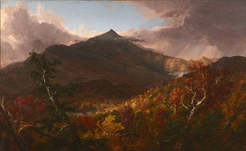 View of Schroon Mountain, Essex County, New York, After a Storm by Thomas Cole, 1838, framed print
