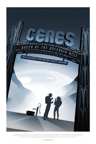 Visions of the Future: Ceres by NASA/JPL-Caltech, 2016, framed print