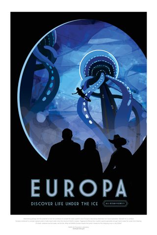 Visions of the Future: Europa by NASA/JPL-Caltech, 2016, framed print