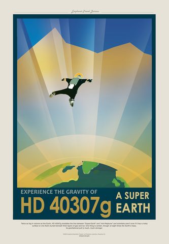 Visions of the Future: HD 40307g by NASA/JPL-Caltech, 2016, framed print