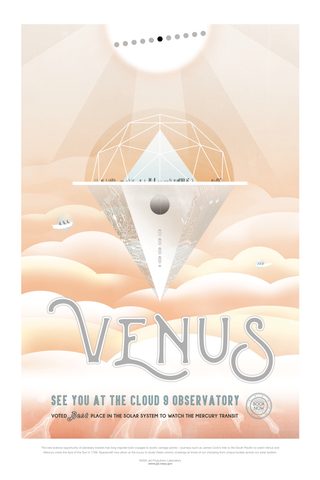 Visions of the Future: Venus by NASA/JPL-Caltech, 2018, framed print