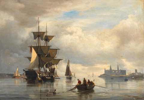 Fishermen before Kronborg Castle