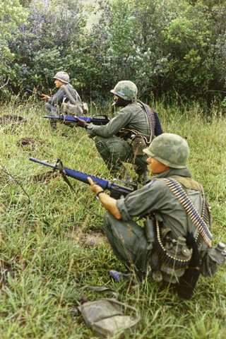 Securing the LZ by U.S. Army, 1967, framed print
