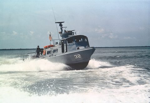 Swift boat by U.S. Navy, 1966, framed print