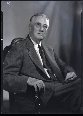 Roosevelt by Harris & Ewing, 1944, framed print