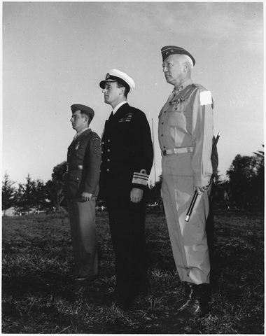 Patton at Casablanca by U.S. Army Signal Corps, 1943, framed print