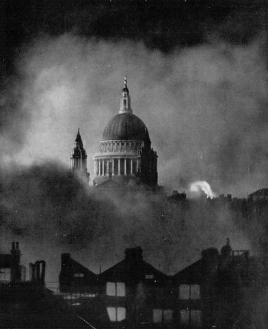 St Paul's Survives by Herbert Mason, 1940, framed print